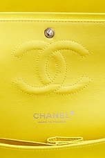 FWRD Renew Chanel Lambskin Classic Flap Bag in Yellow, view 5, click to view large image.