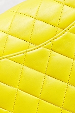 FWRD Renew Chanel Lambskin Classic Flap Bag in Yellow, view 8, click to view large image.