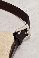 FWRD Renew Fendi Zucca Mama Baguette Shoulder Bag in Beige, view 6, click to view large image.