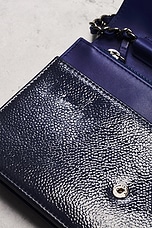 FWRD Renew Chanel Timeless Wallet on Chain in Blue, view 6, click to view large image.