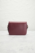 FWRD Renew Celine Triomphe Shoulder Bag in Bordeaux, view 3, click to view large image.