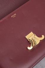 FWRD Renew Celine Triomphe Shoulder Bag in Bordeaux, view 6, click to view large image.