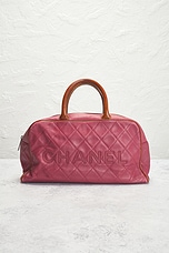 FWRD Renew Chanel Caviar Boston Bag in Pink, view 2, click to view large image.