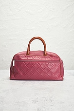 FWRD Renew Chanel Caviar Boston Bag in Pink, view 3, click to view large image.