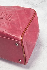 FWRD Renew Chanel Caviar Boston Bag in Pink, view 9, click to view large image.