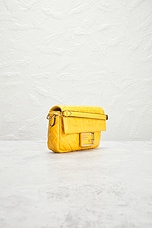 FWRD Renew Fendi Baguette Shoulder Bag in Yellow, view 4, click to view large image.