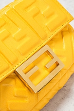 FWRD Renew Fendi Baguette Shoulder Bag in Yellow, view 5, click to view large image.