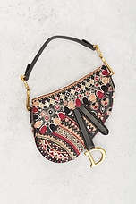 FWRD Renew Dior Embroidered Saddle Bag in Multi, view 2, click to view large image.