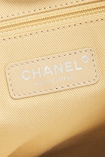 FWRD Renew Chanel Deauville Tote Bag in Beige, view 5, click to view large image.