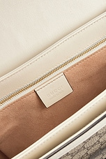 FWRD Renew Gucci Horsebit 1955 Shoulder Bag in Beige, view 6, click to view large image.