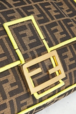 FWRD Renew Fendi Zucca Mama Baguette Shoulder Bag in Brown, view 5, click to view large image.