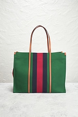 FWRD Renew Gucci Interlocking G Tote Bag in Green, view 3, click to view large image.