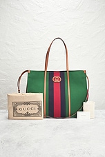 FWRD Renew Gucci Interlocking G Tote Bag in Green, view 7, click to view large image.