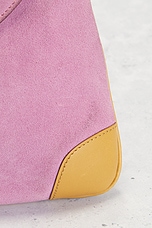 FWRD Renew Gucci Suede Shoulder Bag in Pink, view 8, click to view large image.