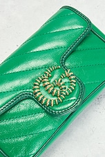 FWRD Renew Gucci GG Marmont Shoulder Bag in Green, view 5, click to view large image.