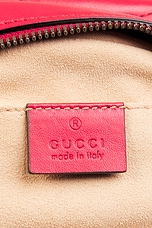 FWRD Renew Gucci GG Marmont Shoulder Bag in Red, view 5, click to view large image.