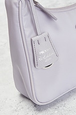 FWRD Renew Prada Re-Edition 2000 Re-Nylon Shoulder Bag in Lavender, view 6, click to view large image.