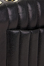 FWRD Renew Chanel Jumbo Mademoiselle Single Flap Shoulder Bag in Black, view 10, click to view large image.