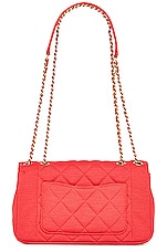 FWRD Renew Chanel Small Diana Chain Flap Bag in Red, view 2, click to view large image.