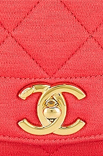 FWRD Renew Chanel Small Diana Chain Flap Bag in Red, view 7, click to view large image.