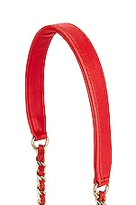 FWRD Renew Chanel Small Diana Chain Flap Bag in Red, view 9, click to view large image.