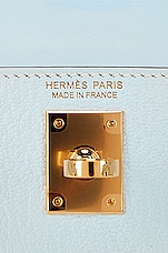 FWRD Renew Hermes Kelly 20 Mini Sellier Shoulder Bag in Blue, view 6, click to view large image.