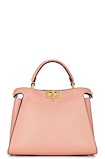 FWRD Renew Fendi Peek-a-boo Bag in Pink, view 2, click to view large image.