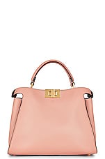FWRD Renew Fendi Peek-a-boo Bag in Pink, view 3, click to view large image.