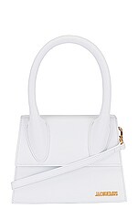 FWRD Renew JACQUEMUS Le Grand Chiquito Bag in White, view 2, click to view large image.
