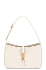 FWRD Renew Saint Laurent Le 5 A 7 Hobo Bag in Crema Soft, view 1, click to view large image.