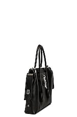 FWRD Renew Givenchy Medium Antigona Lock Soft Bag in Black, view 3, click to view large image.