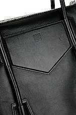 FWRD Renew Givenchy Medium Antigona Lock Soft Bag in Black, view 5, click to view large image.