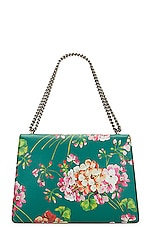 FWRD Renew Gucci Calfskin Dionysus Shoulder Bag in Green, view 2, click to view large image.