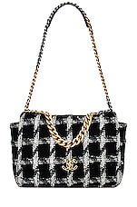 FWRD Renew Chanel 19 Maxi Flap Bag in Black