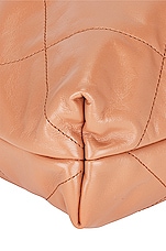 FWRD Renew Chanel Quilted Shiny Calfskin 22 Hobo Bag in Caramel, view 8, click to view large image.