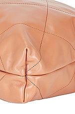 FWRD Renew Chanel Quilted Shiny Calfskin 22 Hobo Bag in Caramel, view 9, click to view large image.