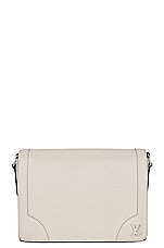 FWRD Renew Louis Vuitton Flap Messenger Guri Bag in Grey, view 2, click to view large image.