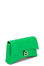 FWRD Renew Balenciaga XS Soft Hourglass Shoulder Bag in Vivid Green, view 3, click to view large image.