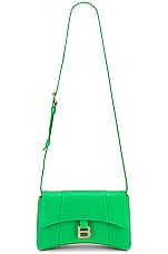 FWRD Renew Balenciaga XS Soft Hourglass Shoulder Bag in Vivid Green, view 5, click to view large image.