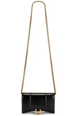 FWRD Renew Balenciaga Hourglass Wallet On Chain Bag in Black, view 5, click to view large image.