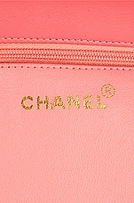 FWRD Renew Chanel Jumbo CC Chain Shopping Tote Bag in Pink, view 5, click to view large image.