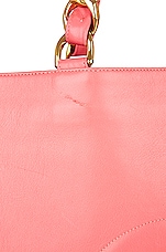 FWRD Renew Chanel Jumbo CC Chain Shopping Tote Bag in Pink, view 7, click to view large image.