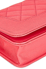 FWRD Renew Chanel 2020 Mademoiselle Vintage Wallet on Chain Shoulder Bag in Pink, view 10, click to view large image.