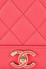 FWRD Renew Chanel 2020 Mademoiselle Vintage Wallet on Chain Shoulder Bag in Pink, view 7, click to view large image.