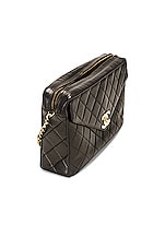FWRD Renew Chanel Vintage Matelasse Lamb Deca Coco Tassel Chain Shoulder Bag in Black, view 4, click to view large image.