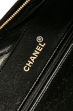 FWRD Renew Chanel Vintage Matelasse Lamb Deca Coco Tassel Chain Shoulder Bag in Black, view 5, click to view large image.