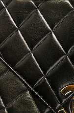 FWRD Renew Chanel Vintage Matelasse Lamb Deca Coco Tassel Chain Shoulder Bag in Black, view 7, click to view large image.