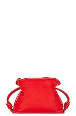 FWRD Renew Loewe Flamenco Clutch Puffer Bag in Lipstick, view 3, click to view large image.