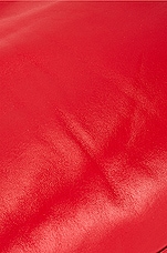 FWRD Renew Loewe Flamenco Clutch Puffer Bag in Lipstick, view 7, click to view large image.