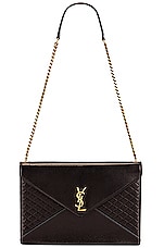 FWRD Renew Saint Laurent Gaby Chain Bag in Nero, view 5, click to view large image.